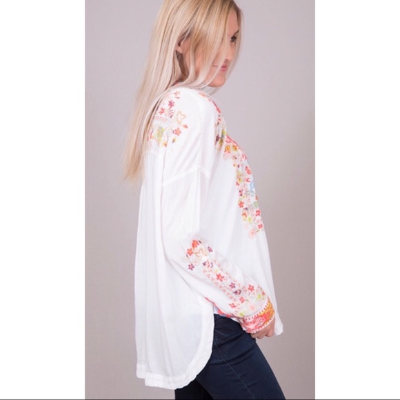 Johnny Was Biya Yoon Challis Blouse Size Small - Picture 2 of 8